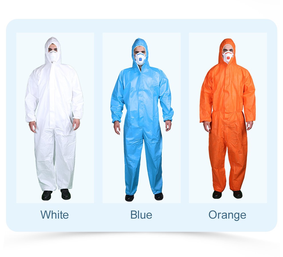 Disposable Coverall With Zipper03 Disposable Coverall With Zipper03