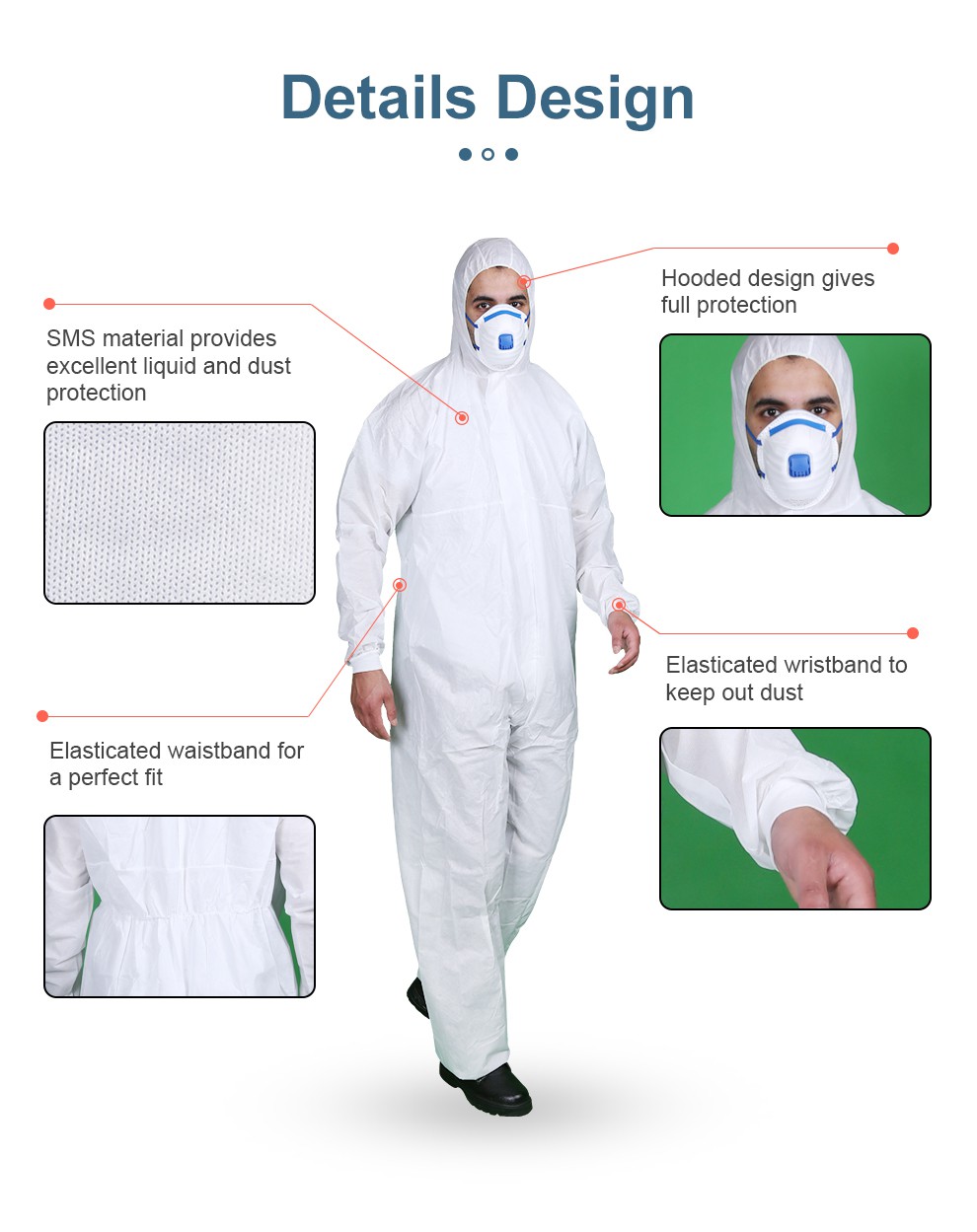 Type 56 SMS Protective Coverall With Hood04 Type 56 SMS Protective Coverall With Hood04